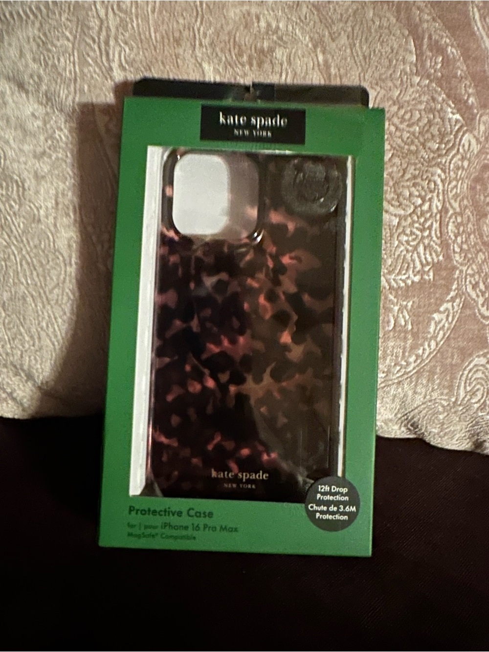 kate spade Tortoiseshell Pattern iPhone Case in Brown and Black